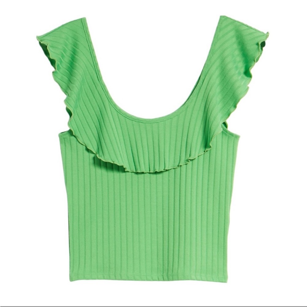 BP Ruffle Rib Knit Shirt NWOT - Picture 2 of 6
